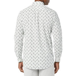 Chemise habillée formelle sans repassage, résistante aux plis, chemisier de voyage, performance extensible, vêtements de travail, haut élégant pour homme - Product Image 2