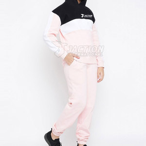 Low Moq Custom Design Kids <b>Tracksuits</b> Outdoor Use Kids Clothing Solid Color <b>Plain</b> <b>Tracksuit</b> - Product Image 2