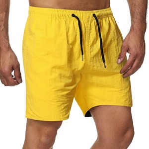 Pantalones cortos de playa sexis para hombre, 100% de algodón de verano traje de baño, bañadores sólidos, tabla de Surf, ropa masculina, pantalones, tabla de Surf de verano para hombre - Product Image 5