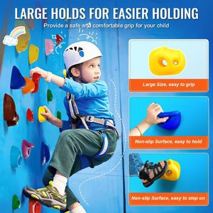 32 pezzi educativo Indoor/Outdoor Rock Climbing tiene la parete di roccia impugnatura per la scuola e il gioco pubblico strutture - Product Image 4