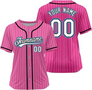 Maillot de baseball récréatif professionnel conçu sur mesure, tissu respirant confortable, techniques imprimées directement de l'usine - Product Image 2