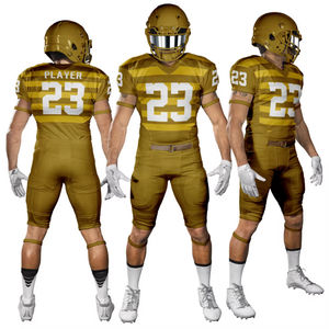 Uniforme de football américain à manches courtes personnalisable OEM, respirant, léger, 100% polyester, séchage rapide et antibactérien - Product Image 4