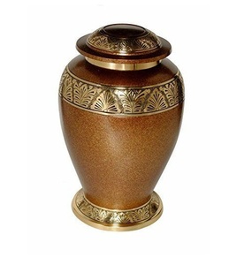Urnes de crémation en métal, fournitures de funérailles, urne imprimée en relief pour les cendres d'animaux de compagnie de l'inde, fabricant d'urnes commémoratives de l'inde - Product Image 4