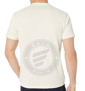 Offre Spéciale recadrée boîte Fit t-shirt blanc t-shirts en gros Boxy Fit surdimensionné goutte épaule T-shirt Vintage lourd col montant - Product Image 6