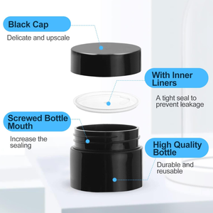 กระปุกใส่เครื่องสำอาง15กรัมขวดใส่ครีมพลาสติกแบบเติมได้พร้อมซับในและฝาปิดสำหรับโลชั่นครีมทาหน้าครีมตา - Product Image 5