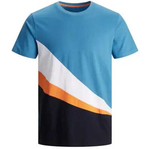 Camisetas de tela peinada de algodón 100% transpirables de alta calidad para hombre, diseño imprimible personalizado, último estilo con patrón de letras - Product Image 1