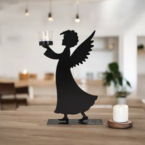 Bougeoir rond en fil de métal avec finition dorée Pièce maîtresse élégante pour la décoration intérieure Table à manger et ambiance festive - Product Image 5