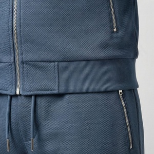 Ensemble de survêtement d'entraînement pour hommes, tissu respirant, logo personnalisé, 100% coton, léger, décontracté, vêtements de sport - Product Image 5