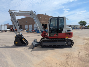 Mini-excavatrice sur chenilles Takeuchi TB290, poids opérationnel de 8 tonnes, neuve, petite taille, moteur diesel hydraulique turbo. - Product Image 4