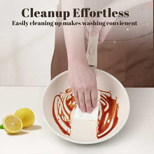 Ensemble de casseroles et poêles antiadhésives à induction Kpxsiaion avec poignée amovible et couvercles en verre, ustensiles de cuisine - Product Image 4