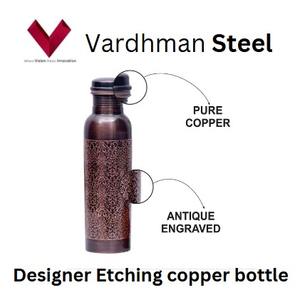 330 Botella de cobre de grabado de diseñador GM 1 LAt Precio confiable, experimente la elegancia con nuestra botella de cobre de grabado de diseñador. - Product Image 5