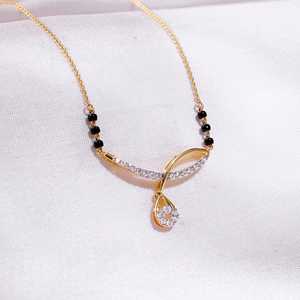 Giva เครื่องประดับทองชั้นดี Vanya เพชร Mangalsutra สีขาวและสีโรสโกลด์พร้อมทับทิมและไข่มุกสำหรับงานแต่งงานงานเลี้ยงและของขวัญ - Product Image 6