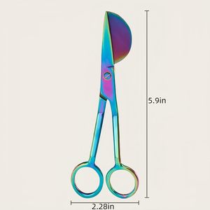 6" Duckbill Shears Premium Stainless Steel Curved Scissors for <b>Carpet</b> Pile Embroidery Fabric & Applique Double Bent - Product Image 6