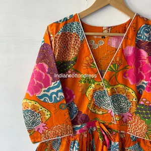 Robe de patineuse circulaire faite à la main, disponible en gros, prix de gros, robes indiennes haut de gamme pour femmes - Product Image 3