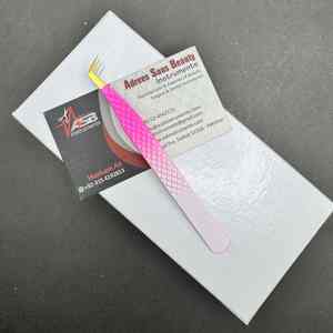 Pinzas de Pestañas Profesionales ASB INSTRUMENTS, 75 65 Grados, Diseño Delgado, Acero Inoxidable Japonés Sostenible, Curvadas, Probadas a Mano - Product Image 5