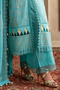 ชุดปาร์ตี้2025สำหรับผู้หญิงชุดเดรสลำลองสำหรับผู้หญิงชุดเดรสสั้น100% สนามหญ้าสะอาดดีไซน์ใหม่ kameez แบบซักได้ - Product Image 2