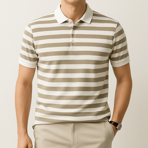 Camisa Polo a Rayas Estilo Náutico para Hombre - Product Image 6