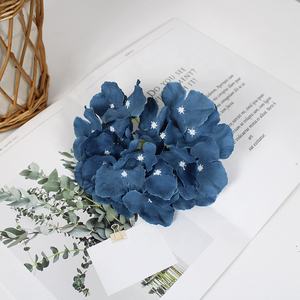 Tête de fleur d'hortensia artificielle adaptée au bricolage Guide mural de fleur de mariage Décoration Simulation de fleur en soie - Product Image 6