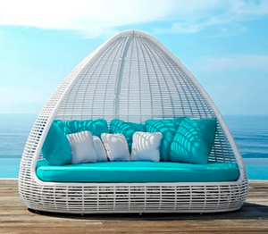 Sculptural "Nest" <b>Daybed</b> with Retractable Canopy - Product Image 4