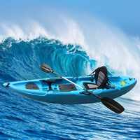 Kayak de pêche professionnel rotomoulé de 3 mètres - Canoë durable à assise surélevée pour les aventures sur lac, rivière et océan