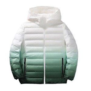 Nueva chaqueta blanca de invierno para hombre, chaquetas acolchadas con capucha plisadas a prueba de viento para hombre, abrigos cálidos informales, ropa para hombre - Product Image 4