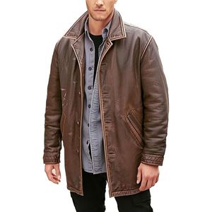 Veste en cuir d'agneau authentique pour homme, véritable cuir d'agneau, veste d'hiver - Product Image 3