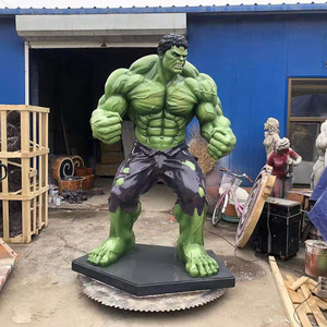Figuras de acción realistas de tamaño real Muscle Man Fibra de vidrio <span class=keywords><strong>Hulk</strong></span> Escultura Superhéroe Película <span class=keywords><strong>Hulk</strong></span> Estatua Figuras de acción - Product Image 3
