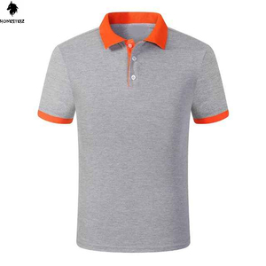 Polos de golf tactiques 3D pour hommes Maillot à manches courtes à séchage rapide 100% polyester Design solide Techniques brodées - Product Image 2