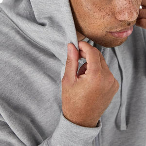 เสื้อมีฮู้ดแบบรูดซิปสำหรับผู้ชายมีตัวเลือกป้ายปักโลโก้ส่วนตัวสำหรับชุดออกกำลังกายแฟชั่นและโปรโมชั่น - Product Image 2