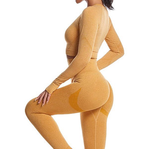 Women's Plus Size Breathable Quick Dry Fitness Crop Top and <b>Leggings</b> Set Solid Logo <b>Pattern</b> Elastic Waist Sport Bra - Product Image 4