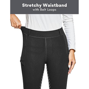 Culotte d'équitation pour dames d'hiver personnalisée boucles de ceinture poignée en silicone séchage rapide Jodhpur et culottes leggings d'équitation pour femmes - Product Image 2
