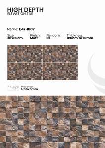 Diseño de Elevación Moderno y Lujoso Logrado con Azulejos de Porcelana de Alto Relieve con Acabado Mate de 300x600 mm - Product Image 4