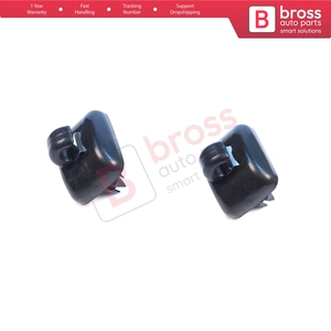 BDP1656-1 2 Pieces Sun Visor Shade Holder <b>Hook</b> <b>Clips</b> Black Color for A1 A3 A4 B7 B8 B9 A5 A6 C6 Q2 Q3 Q5 TT Exeo - Product Image 4