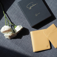Emballage écologique de marque privée, boîte de portefeuille commerciale personnalisée, matériau recyclable, boîte-cadeau avec extracteur de ruban