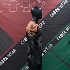 CABRA WEAR <b>Men's</b> Jiu Jitsu Rashguard | Spandex/Nylon | Anti-Slip Waistband | High Elastic Compression Top | Half Sleeve | - Product Image 4