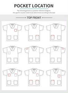 Scrubs tricotés en rayonne Spandex de haute qualité pour femmes hommes uniformes d'infirmière pour les professionnels de la santé gommages hospitaliers pour les médecins - Product Image 4