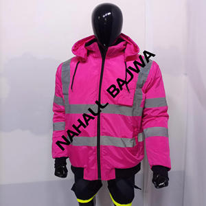 OEM ODM precio al por mayor de trabajo de seguridad de desgaste de los hombres reflectante de seguridad con capucha para la venta de alta visibilidad chaquetas de seguridad. - Product Image 4