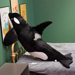 Simulatie Orcinus Orca Pluche Zeedieren Gooien Kussens Vis Walvis Knuffel Dier Poppen Bed Slapen Groot Speelgoed Aquarium - Product Image 2