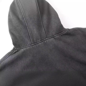 Sweat à capuche personnalisé pour hommes avec ouverture à l'acide avec poches percées dans les yeux vintage Sweat à capuche avec couverture masquée pour hommes - Product Image 2