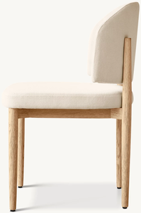 เก้าอี้รับประทานอาหารสไตล์เรียบง่ายทันสมัยพร้อมหลังครึ่งรอบ - Product Image 3