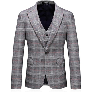 ชุดสูท3ชิ้นสำหรับผู้ชายสไตล์คลาสสิกชั้นสูงออกแบบมาสำหรับงานแต่งงานการประชุมอย่างเป็นทางการและดูเป็นมืออาชีพ - Product Image 6