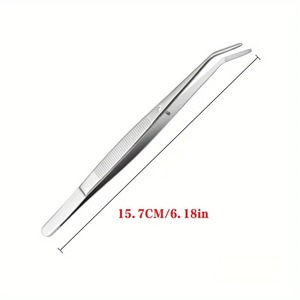 Pinzas Profesionales Duraderas de Acero Inoxidable con Puntas Dentadas Ergonómicas para Operaciones de Laboratorio, Piezas, Manualidades y Máquinas de Coser - Product Image 3