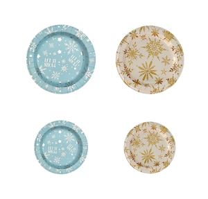 Assiettes en papier personnalisées, OEM, en vrac, usine directe du Cambodge, étiquette privée - Product Image 4