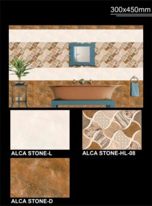 Foshan กระเบื้องปูพื้นลายหินอ่อนสีขาวขนาด300X450มม. กระเบื้องเซรามิกเคลือบกันลื่นราคาถูก - Product Image 5