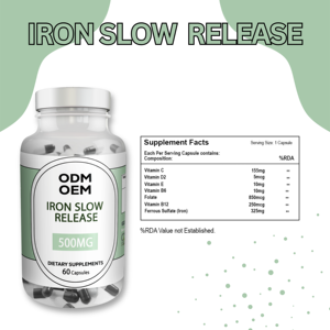 Vitamine C et fer de haute qualité à libération lente Complément alimentaire pour les femmes enceintes Marque de marque privée - Product Image 4