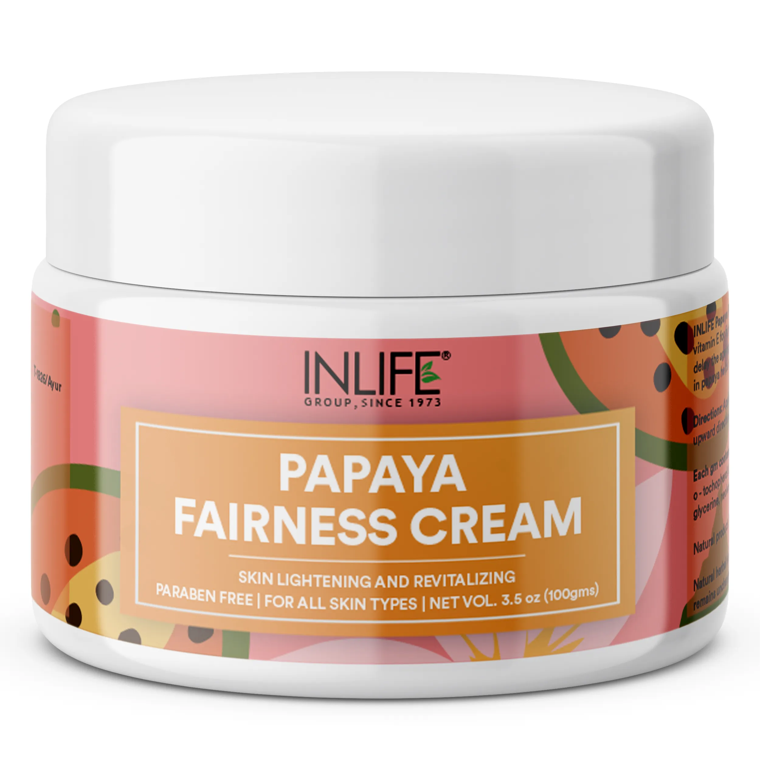 Wholesale Inlife Best Quality Papaya Glow Spectrum Face Cream for All Skin Shades