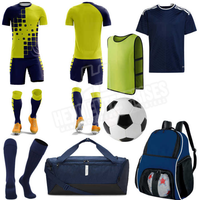 Kits d'uniformes de football Unisex Match Training Football Uniform Kits Set With Bag Ball Socks Hoodies Duffle Bag And Bag Pack