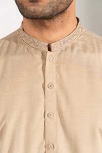 Ensembles Shalwar Kameez à col mandarin cousu, très vendus, de créateur, longs, pour hommes, grande taille, respirants, confortables, pakistanais - Product Image 4