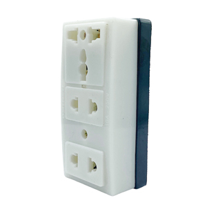 Socket Heat Resistant Base K28Y OMINSU 1 Universal 2 Two-pin Socket with Active <b>Light</b> - Product Image 3
