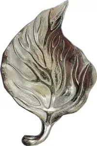 Décor De Table Feuille En Aluminium Or Argent - Product Image 2